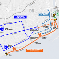 Anuncian rutas alternas por celebración de Feria del Libro y carnaval DN
