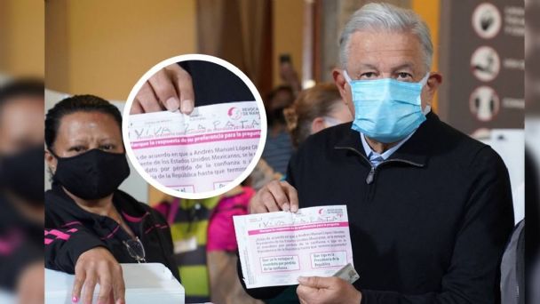 Un "¡Viva Zapata!", el voto del presidente mexicano en referendo revocatorio