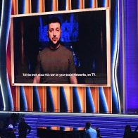 Zelenski en los Grammy: "No hay nada más opuesto a la guerra que la música"