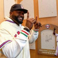 David Ortiz, emocionado en su primera visita a Cooperstown