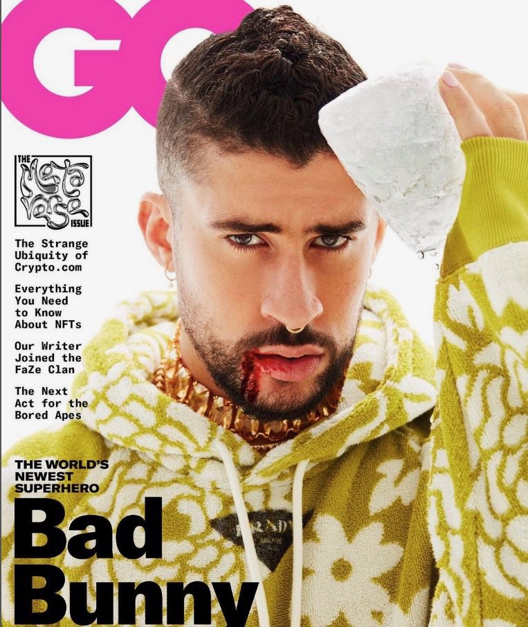 Bad Bunny posa para portada de la revista GQ