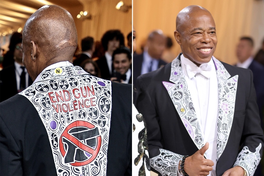 Alcalde de Nueva York se presenta en la MET Gala con mensaje contra las armas