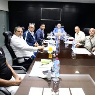 Presidente LIDOM recibe directivos de la Federación Cubana de Béisbol