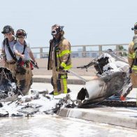 Una avioneta cae en un puente de Miami-Beach dejando al menos seis heridos
