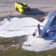 Informan son 7 los heridos en accidente de avión en Miami que salió de Santo Domingo