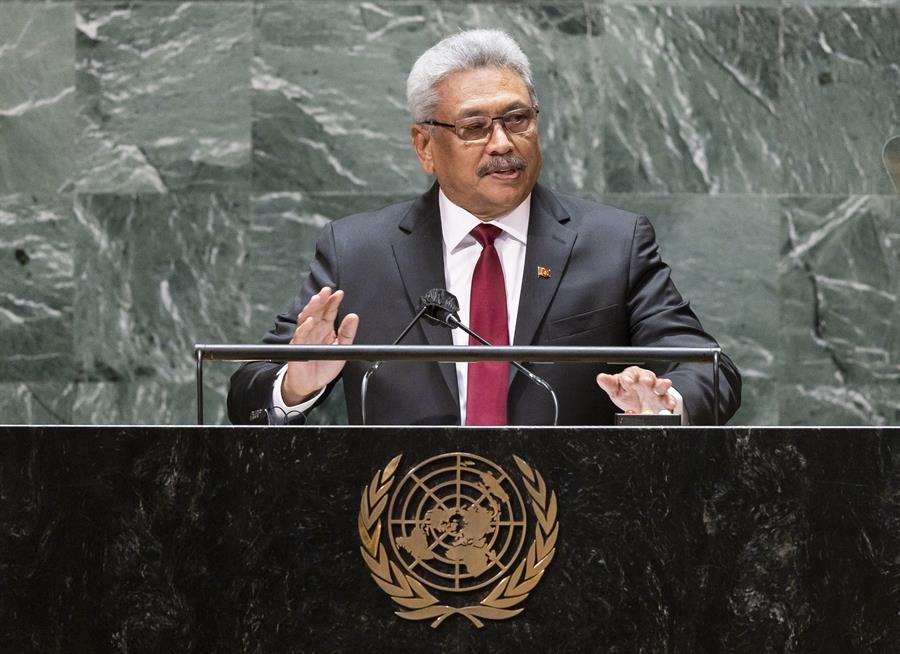 El presidente de Sri Lanka
