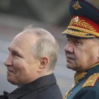 El presidente ruso, Vladímir Putin y el ministro de Defensa, Sergei Shoigú anuncia la liberación de la región de Lugansk