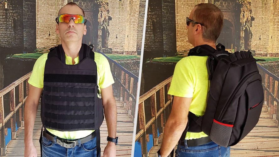 Mochilas antibalas contra la epidemia de tiroteos escolares en EEUU