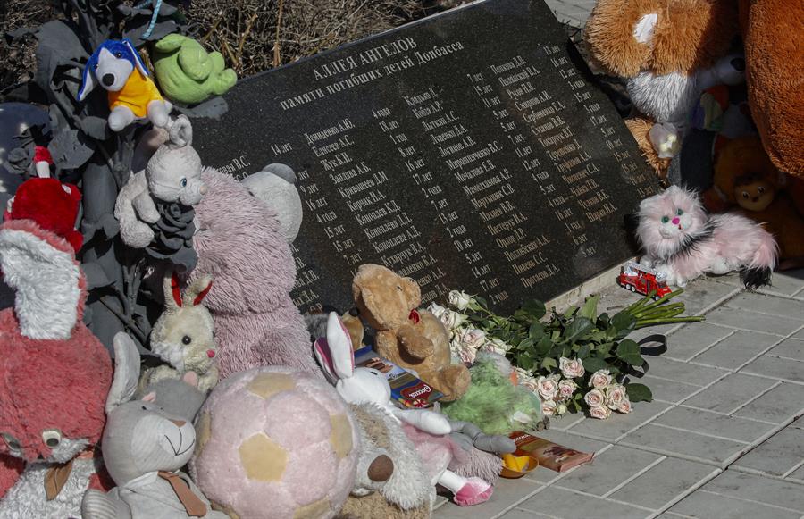 niños muertos en Ucrania