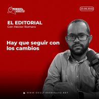 Arte editorial Hay que seguir con los cambios de Héctor Romero en De Último Minuto