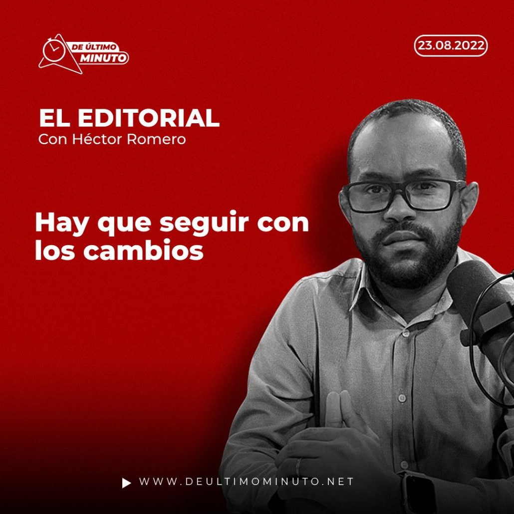 Arte editorial Hay que seguir con los cambios de Héctor Romero en De Último Minuto