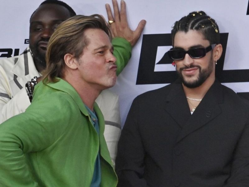 "Bullet Train", un disparatado y violento viaje con Brad Pitt y Bad Bunny