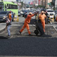 El programa de bacheo estará a cargo del Ministerio de Obras Públicas y Comunicaciones