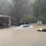 Fuertes lluvias convierten en ríos algunas carreteras de Georgia en EEUU