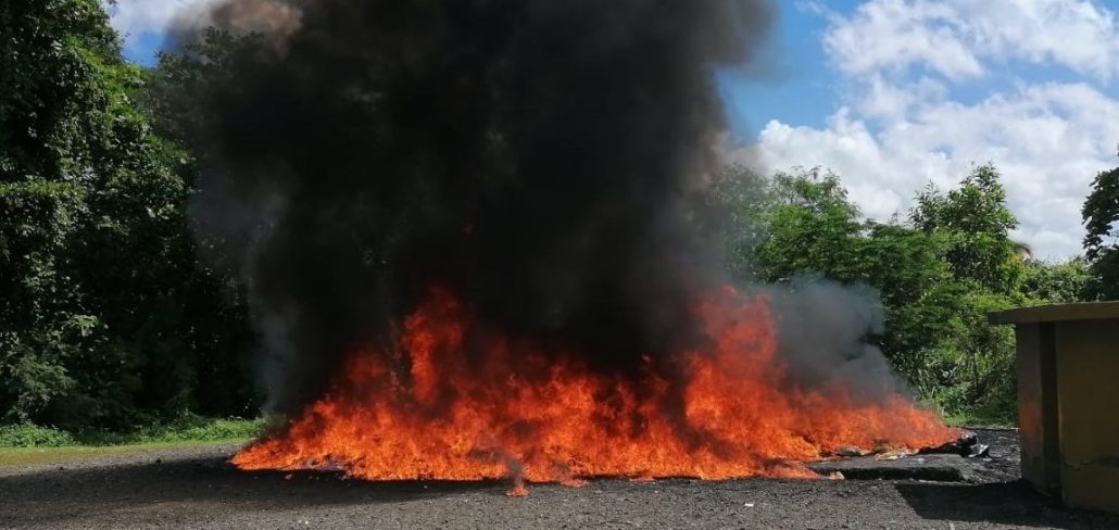 Incineran 800 kilogramos de distintas drogas