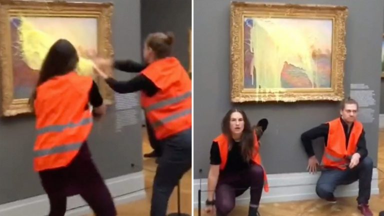 Activistas arrojan puré de papas a un cuadro de Monet que estaba expuesto en un museo 6 | Noticias de hoy en República Dominicana 63555e94e9ff713f810fd5cf | Noticias de hoy en De Último Minuto