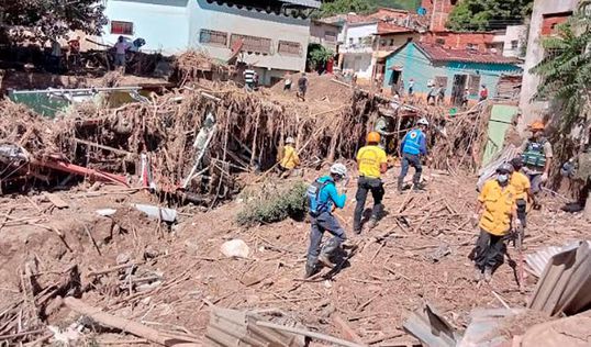 Una docena de casas derrumbadas en Venezuela a causa de las lluvias