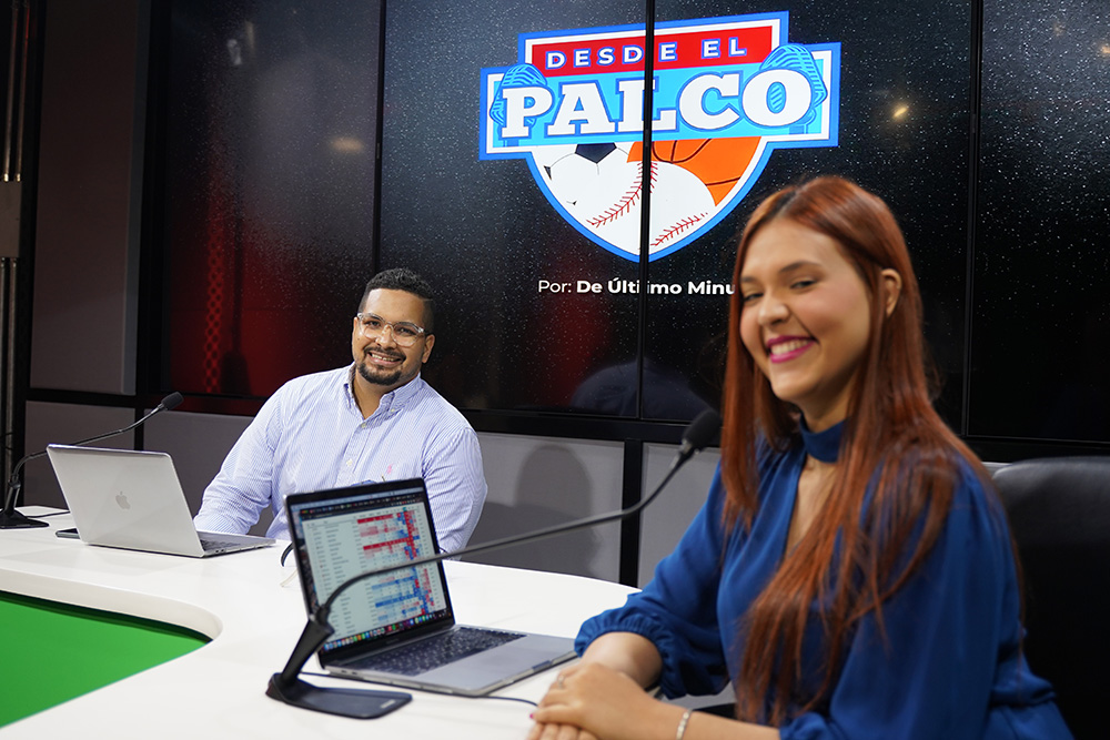 Héctor Mancebo y Nicole Báez de Desde El Palco por De Último Minuto