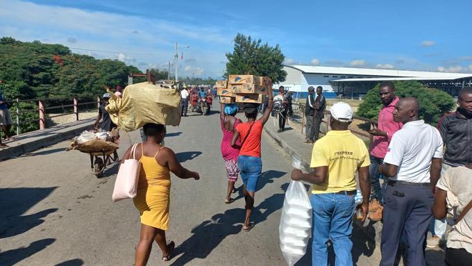 Tras protestas comercio en frontera de Dajabón vuelve a la normalidad