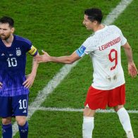 Robert Lewandowski y Lionel Messi