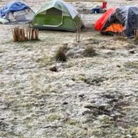 Esta madrugada Valle Nuevo registro una temperatura mínima de -6°C