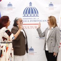 La ministra de Cultura, Milagros Germán, juramentó Chiqui Checo y a Rafelito Mirabal