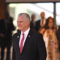 Presidente de Cuba Miguel Díaz-Canel,