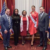 Cónsul dominicano y Miss Universo RD reciben resolución del Senado del Estado de NY