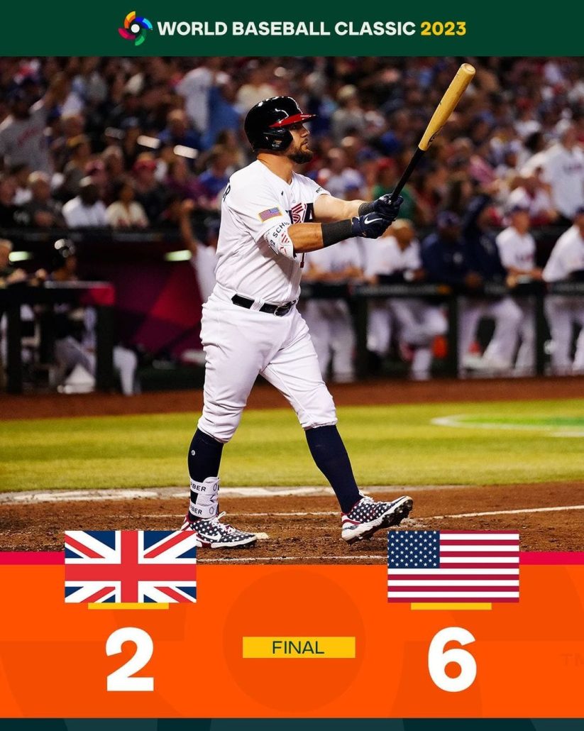 Estados Unidos venció 6-2 a Gran Bretaña en su primer partido