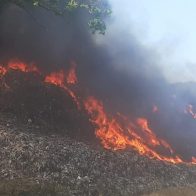 Se registra incendio en Vertedero Municipal de Puerto Plata