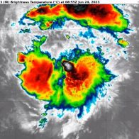 Tormenta Cindy se fortalece rumbo a las Antillas Menores