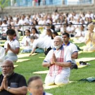 El primer ministro indio lidera en NY los festejos del Día Internacional del Yoga