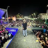 Wason Brazobán durante su concierto en San Juan de la Maguana.