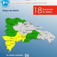 COE eleva a seis las provincias en alerta amarilla; varias comunidades incomunicadas en el sur