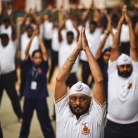 India bate un récord Guinness con 153.000 participantes en la mayor sesión de yoga