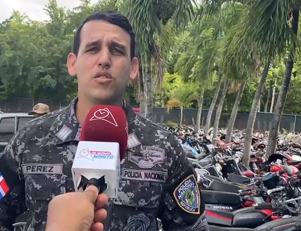 Policía Nacional recupera 12 motocicletas robadas en Santiago
