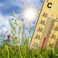 Condiciones de buen tiempo y temperaturas calurosas