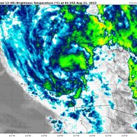 Tormenta tropical Hilary avanza sobre Baja California y se adentra a Estados Unidos