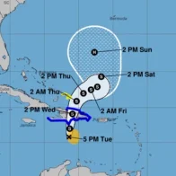 Frankin toca tierra en el sur de República Dominicana