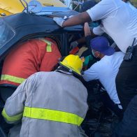Seis personas fueron trasladadas a un centro de salud tras accidente con patana en Av. Máximo Gómez