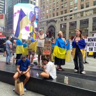 Ucranianos protestan en NY en contra de Putin