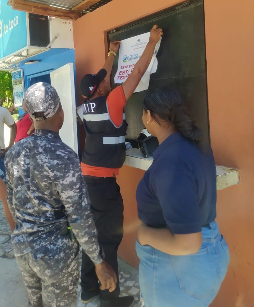 Cierran centros de bebidas alcohólicas en Neyba, provincia Bahoruco