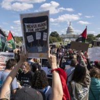 Ocupan oficinas de varios senadores de EE.UU. para pedir alto el fuego en Gaza