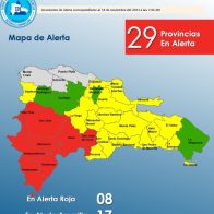 ¡Atentos! El COE eleva a ocho las provincias en alerta roja