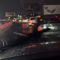 A menos de 24 horas, lluvias ocasionan inundaciones en elevado de la 27 de febrero