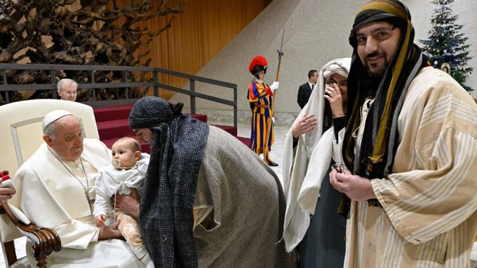 El papa lamenta esta "Navidad del dolor" en Tierra Santa por la guerra