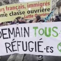 Los sin papeles protestan en París contra la nueva ley de inmigración