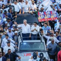 Luis Abinader y Dío Astacio encabezan marcha-caravana en SDE