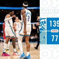 Thunder aplastan a Blazers por 62 puntos, el quinto mayor margen en la historia de la NBA