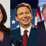 Haley, DeSantis y Trump